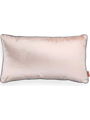 HoHo Decor Aspen Flamlı Parlak Dokuma Kadife 35*65 Biyeli Kırlent Vizon