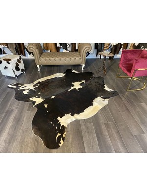 Hakiki Deri Dana Postu Siyah - Beyaz 230 x 255 - 0701000136