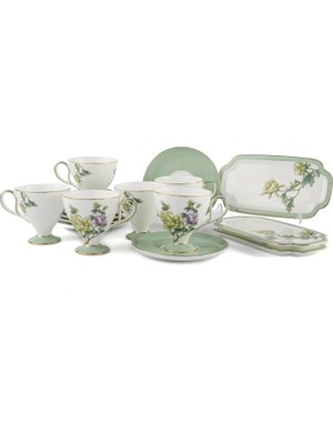 Rossev Glory 15 Prç 6'lı Kahve Fincanı Seti 90 cc