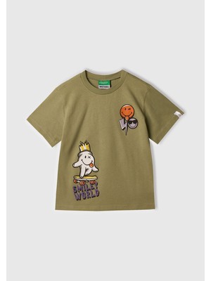 Benetton Bb Smıle Erkek Bebek Tshırt 3I1XG10IH-25Y-014