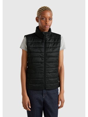 Benetton Kadın Siyah Yelek 2TWDDJ00V-25Y-001