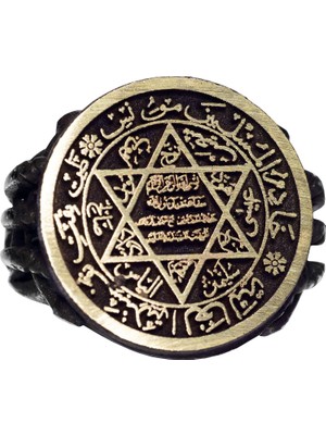 Sterling Gümüş Erkek Yüzük, Davud Yıldızı