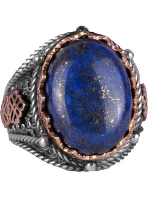 Doğal Lapis Lazuli Taş Yüzük, 925 Ayar Gümüş Erkek Yüzük, Bilgelik ve Tasarımı