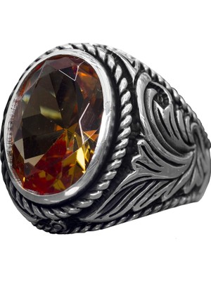 El Yapımı Sultanite Taş Yüzük, 925 Ayar Gümüş Erkek Yüzüğü - Dönüştürücü Zarafet