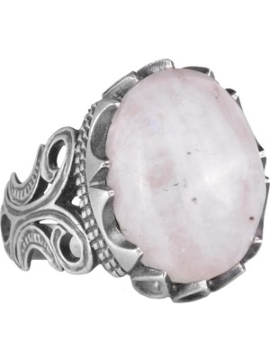 925 Ayar Katı Gümüş Erkek Yüzük - Doğal Taş Seçeneği ile El Yapımı Tasarım (Aytaşı)