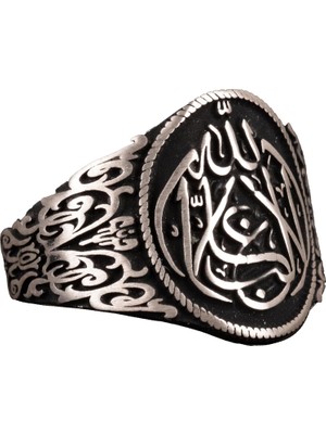 925 Ayar Gümüş Erkek Yüzük, Islami Yüzük