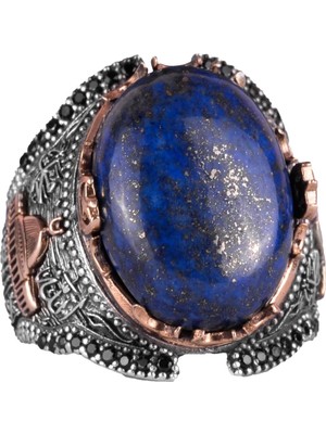 El Yapımı Lapis Lazuli Taş Yüzük, Gümüş Camii Yüzük, 925 Ayar Sert Gümüş Erkek Yüzük - Bilgelik ve Tasarımı