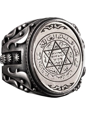 Davud Yıldızı ve Inanç Sembolü Yüzük, Davud Yıldızı Gümüş Yüzük, 925 Ayar Gümüş Yüzük