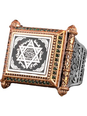 David Yıldız Yüzüğü, Süleyman Mühür Yüzüğü, Erkekler Için Gümüş Yüzük