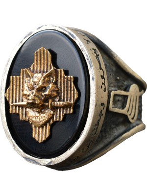 Kurt Yüzüğü, Vahşi Hayat 925 Ayar Gümüş Erkek Büyük Yüzük