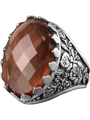 925 Ayar Sterling Gümüş Yüzük, Erkekler Için Sultanite Taşı Yüzük
