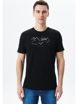 Ar-ma Erkek Regular Fit Baskılı Süprem Bisiklet Yaka Tişört Y29344453902
