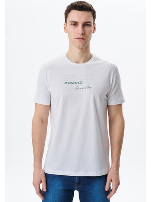 Ar-ma Erkek Regular Fit Baskılı Süprem Bisiklet Yaka Tişört Y29344453702