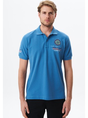 Ar-ma Erkek Regular Fit Baskılı % 100 Pamuk Pike Polo Yaka Tişört Y29374355102