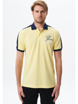 Ar-ma Erkek Regular Fit Baskılı % 100 Pamuk Pike Polo Yaka Tişört Y29374356002