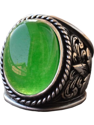 Erkekler Için Şık Doğal Taş Koleksiyonu: 925 Ayar Gümüş Yüzükler - Jade Taşı Seçimi