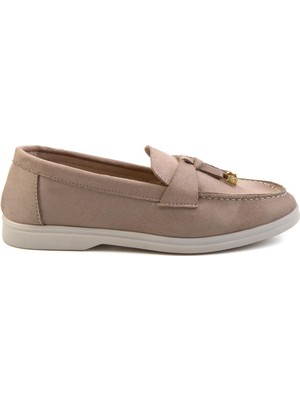 Bambi Bej  Kadın Loafer Ayakkabı K01140004672