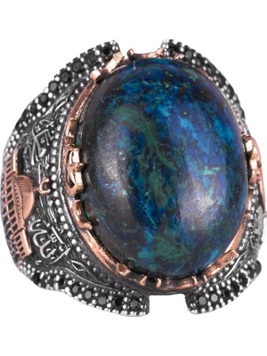 Camii Gümüş Doğal Taş Yüzük, Doğal Taş Yüzük, 925 Ayar Gümüş Yüzük Erkekler Için