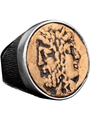 Antik Yunan Yüzüğü, 925 Ayar Gümüş Erkek Yüzüğü