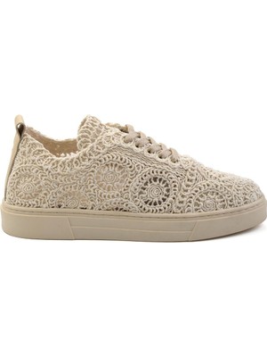 Bambi Bej Leather Kadın Sneaker K01331999916