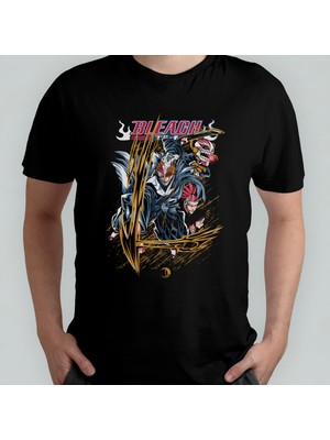 Pixxa Bleach Anime Manga Unisex %100 Pamuklu Bisiklet Yaka T-Shirt Model 4
