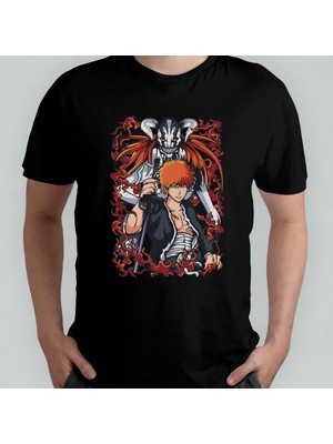 Pixxa Bleach Anime Manga Unisex %100 Pamuklu Bisiklet Yaka T-Shirt Model 6