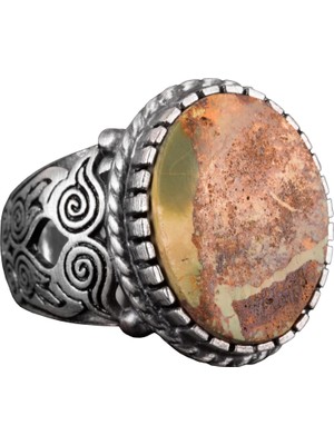 Arizona Turkuaz Taş Yüzük, Gümüş Yüzük Erkekler Için