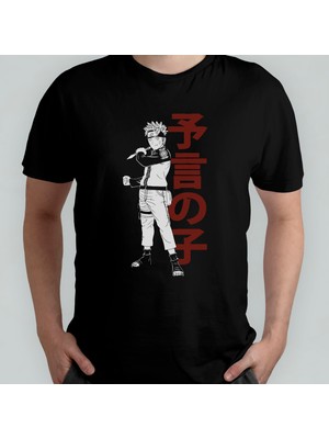 Pixxa Naruto Anime Manga Unisex %100 Pamuklu Bisiklet Yaka T-Shirt Model 14