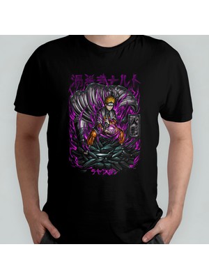 Pixxa Naruto Anime Manga Unisex %100 Pamuklu Bisiklet Yaka T-Shirt Model 10