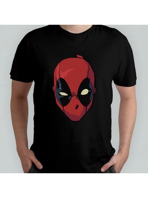 Pixxa Deadpool Unisex %100 Pamuklu Bisiklet Yaka T-Shirt Model 1