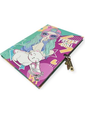 Cmk Pretty Girl Kilitli Kokulu Günlük, Hatıra Defteri 14X20CM 144 Sayfa Sert Kapak