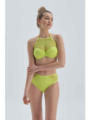 Dagi Fıstık Yeşili Toparlayıcı Yüksek Bel I Bikini Alt
