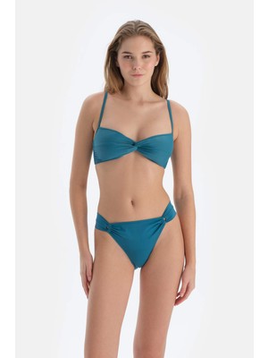 Dagi Petrol Mavi Düşük Bel Bikini Altı