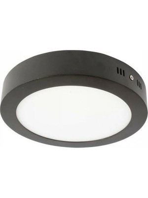 Cata 30W Yuvarlak Sıva Üstü LED Armatür Siyah Kasa Beyaz Işık CT-5238
