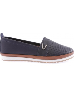 Dgn 805-1-22Y Kadin Lazer Baskili Yan V Toka Comfort Ayakkabi
