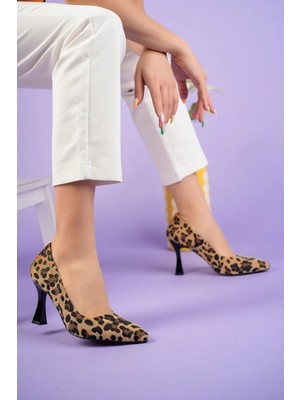 İnyola Shoes 3026 Bej Yüksek Topuklu Kadın Ayakkabı