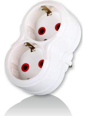 Fetih 101-02P 2'li Topraklı Papatya Golyat Ikili Priz Çoğaltıcı 1410