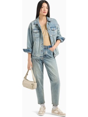 Armani Exchange Mavi Kadın Denim Ceket XW000902