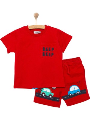 Hellobaby Cars&roads Yol Baskılı Erkek Tshirt-Şort Erkek Bebek