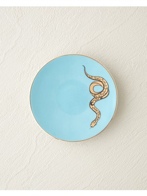Talisman Snake Bone China Çerezlik 10 cm Açık Mavi