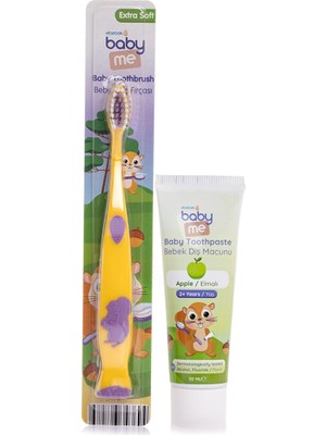 Baby Me Bebek Elmalı Diş Fırçası ve Macunu Seti