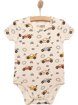 Hellobaby Araba Desenli Kısa Kol Body