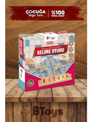 BToys Kelime Oyunu - Ahşap Zeka Ve Strateji Oyunu