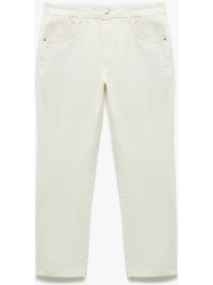 Koton Pamuklu Cep Detaylı Regular Fit Düğmeli Kanvas Pantolon