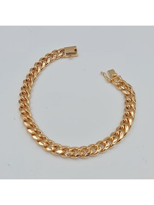 Italyan Model Kalın Zincir Bileklik Vıp Xuping, Kararmaz Altın Kaplama