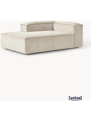 Most Mollis Plus Sol Köşe Dinlenme Fitilli Kırık Beyaz Kadife Kumaş Yataş Sünger(Evinize Teslim)