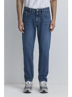 Mavi London Pamuklu Loose Fit Normal Bel Daralan Paça Jeans Erkek Kot Pantolon 0010172
