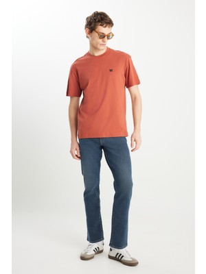 Texas Slim Fit Dar Kesim Normal Bel Koyu Mavi Pamuklu Esnek Denim Jean Pantolon