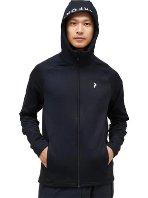 Peak Performance Rider Zip Hood Erkek Siyah Fleece