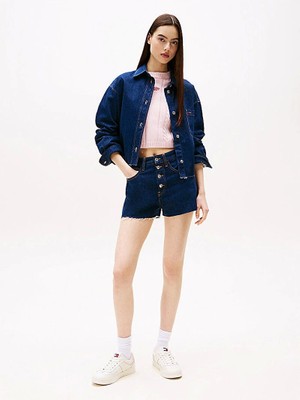 Tommy Hilfiger Kadın  Mavi  Kotşort